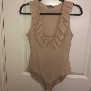 Charlotte Russe Beige Body Suit